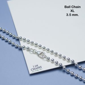 Ball silver necklace 18