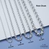 Rolo chain silver necklace