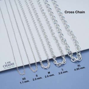 Cross chain Silver Necklace