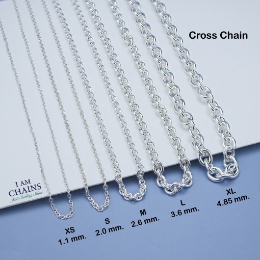 Cross chain Silver Necklace