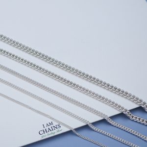 Curb Chain Silver Necklace