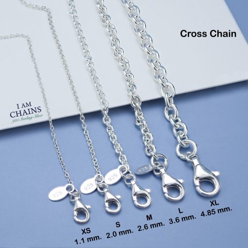 925 Cross Chain Silver Necklace