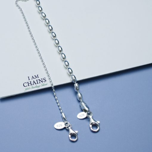 Silver Oval Necklace