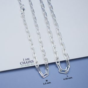 Square Cable Silver Chain