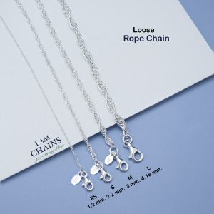 Rope Chain Silver Necklace