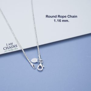 Round Rope silver necklace