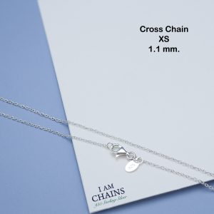 small Cross Chain Silver Necklace