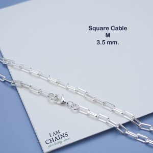 925 Silver Square Cable