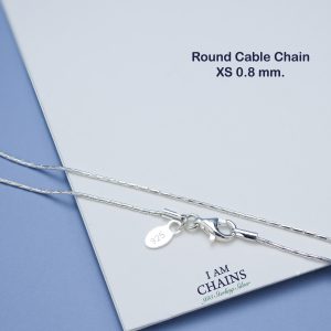 Round cable necklace 20