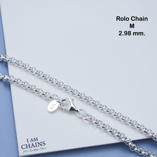 925 Silver Rolo chain necklace