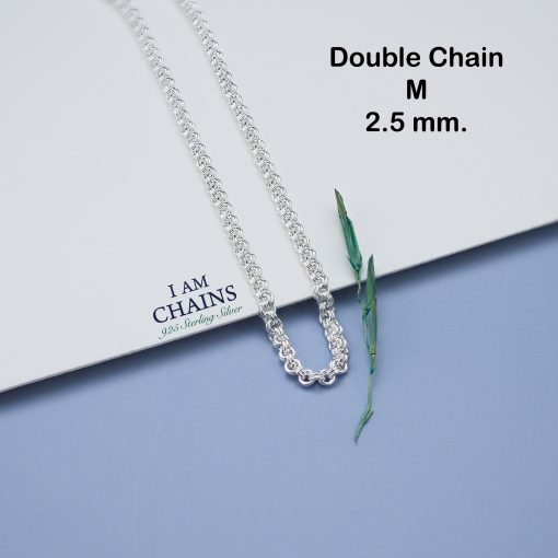 Double chain Sterling Silver Necklace