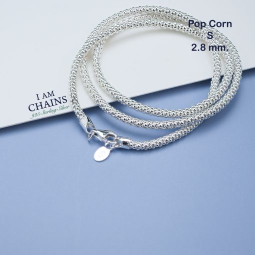 Sterling silver Popcorn chain