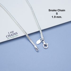 925 snake chain silver necklace