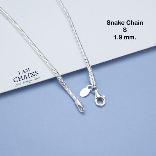 925 snake chain silver necklace