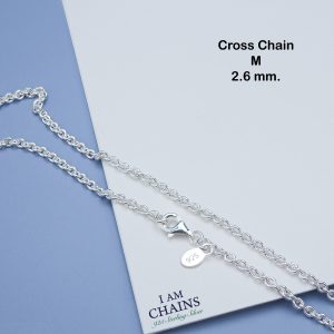 Cross Chain Silver Necklace 20