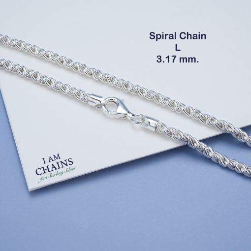 Spiral Chain 925 Silver Necklace