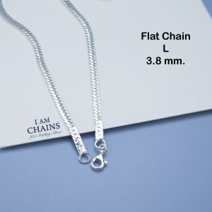 925 Flat chain silver necklace