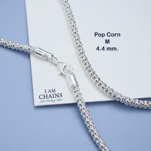 925 Silver Popcorn chain