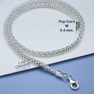 925 Popcorn chain necklace