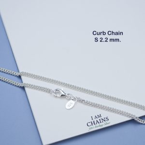 Curb Silver Necklace