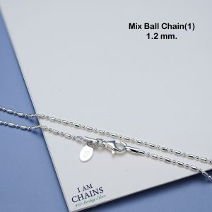 Mix Ball1 silver chain