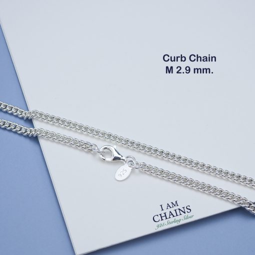 Curb Silver Necklace