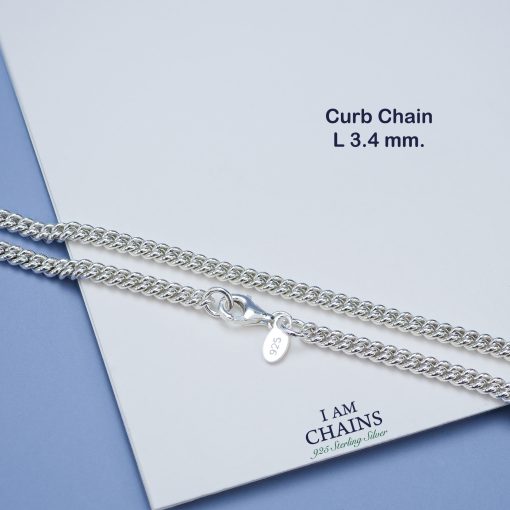 Curb Silver Necklace