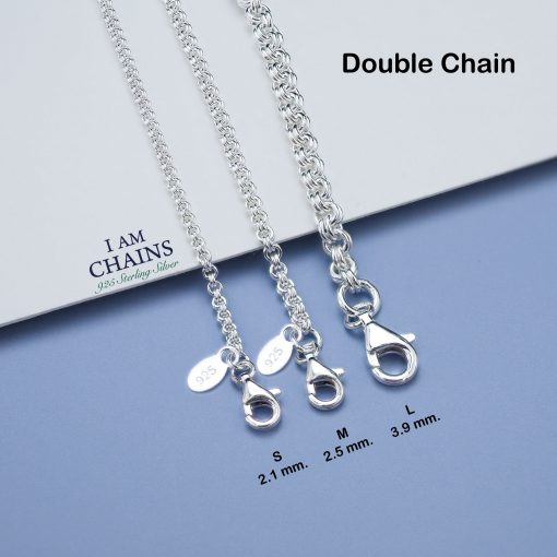 Double chain 925 Silver Necklace