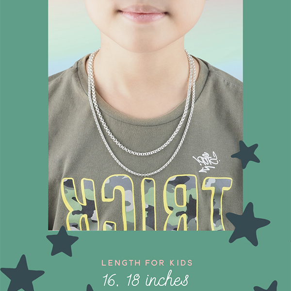 necklace length for Kid