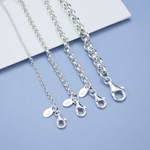 Rolo chain Silver Necklace length