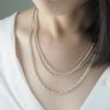 Rope chain Silver Necklace